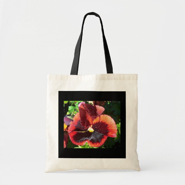 Blöt Pansy Tote Bag Tygkasse (Framsidan)