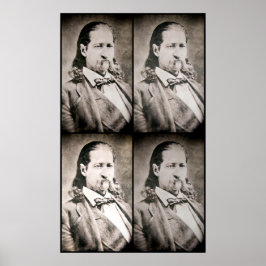 BLÖT PLATE 4 ram VILD BILL HICKOK Poster