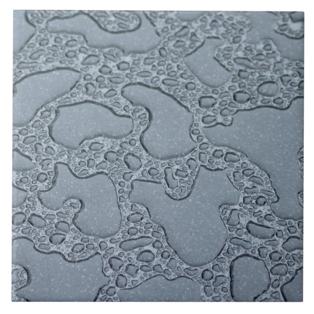 Blöt Puddles of Rain (Regndroppar) Kakelplatta (Framsidan)