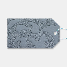 Blöt Puddles of Rain (Regndroppar) Presentetikett