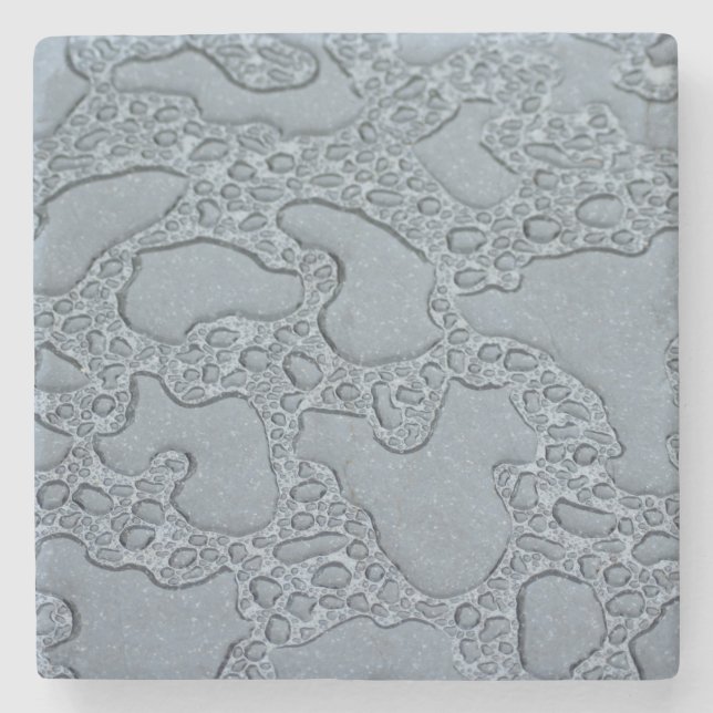 Blöt Puddles of Rain (Regndroppar) Stenunderlägg (Framsidan)