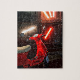 Blöt Red Bike Pussel