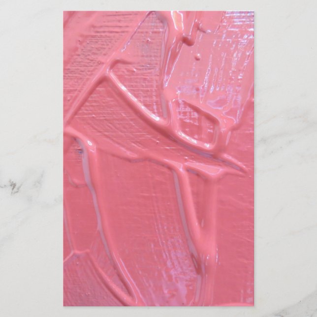 Blöt rosa färg som droppar brevpapper (Framsida)