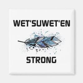 Blöt suwet'en Strong Vågrät Feather Färg Magnet