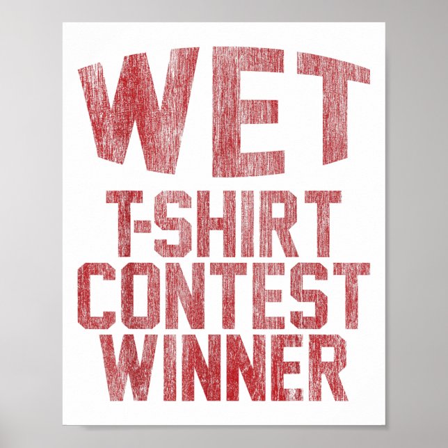 Blöt Tävling Winner Party Halloween Easy Costume F Poster (Framsidan)