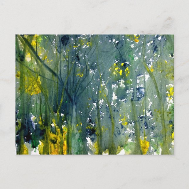 Blöt till Blötens vattenfärg Vykort (Framsida)