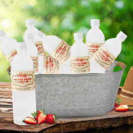 Blöt Vattenflaskan Whistle and Giddy Up-etikett Vattenflaskor Etikett