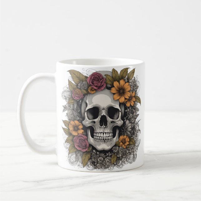 Blötbar skelettmugg kaffemugg (Vänster)