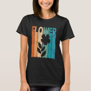 Blötbara Vintagar Botaniska blommor Älskare Retro  T Shirt