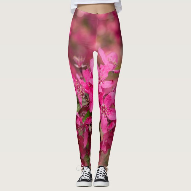 Blötblommor av krobäpple leggings (Framsida)