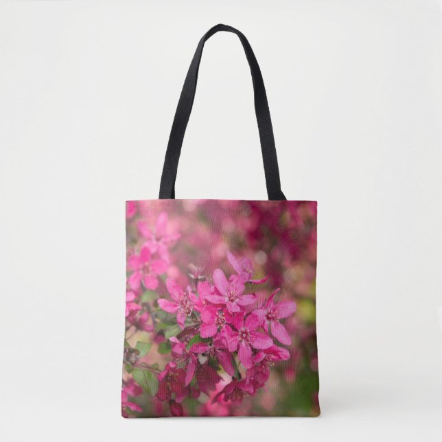 Blötblommor av krobäpple tygkasse (Framsida)
