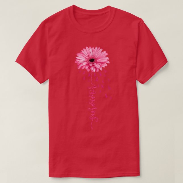 Blötcancer i nedre delen av bröstcancer överlevand t shirt (Design framsida)