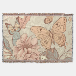 Blötdjur och blomsterpapper filt