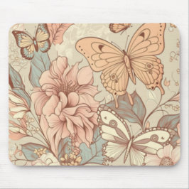Blötdjur och blomsterpapper musmatta