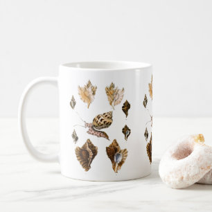 Blötdjur och sniglar, antika marina organismer kaffemugg