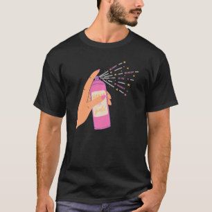 Blötläggning av Gnistra i hand Hjärtat Lycklig ska T Shirt