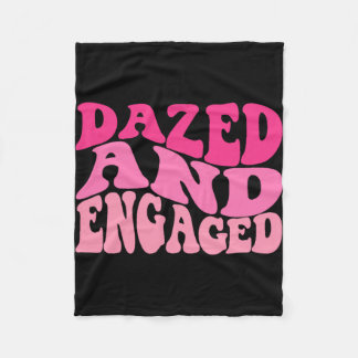 Blötläggning för att vara groovy Retro Bachelo Fleecefilt