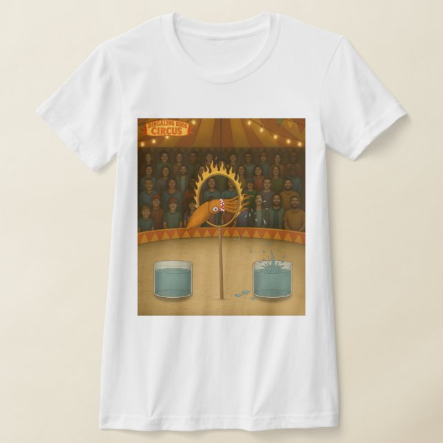 Blötsprutande bläckfisk t shirt (Laydown)