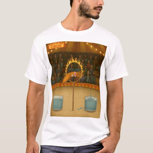 Blötsprutande bläckfisk t shirt (Framsida)