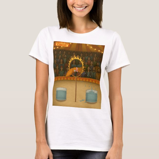 Blötsprutande bläckfisk t shirt (Framsida)