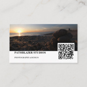 Blouberg Beach Sunset Stacks Sten Visitkort