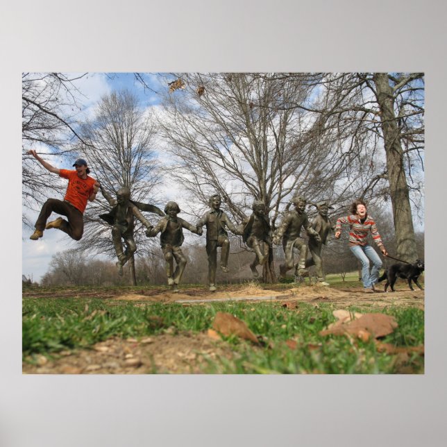 Blount Cultural Park Jumping Statue Poster (Framsidan)