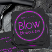 Blow Blowout Pub Lägg till ditt namn Neon Rosa