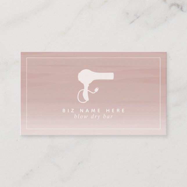 Blow Dry Pub Cosmetolog  ombudsman Visitkort (Framsida)