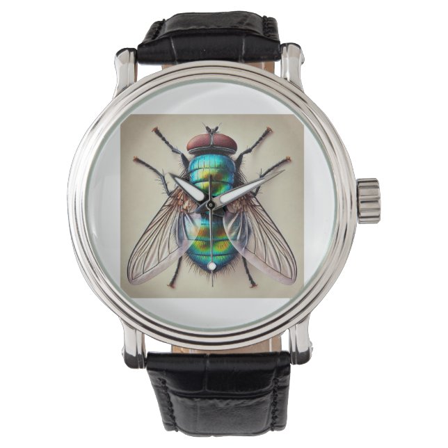 Blow Fly 211024IREF233 - Watercolor Armbandsur (Framsida)