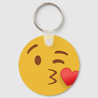 Blow Kiss Emoji Nyckelring