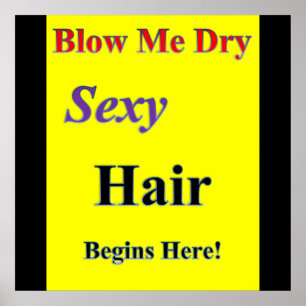 Blow me Dry Poster projektionsyta