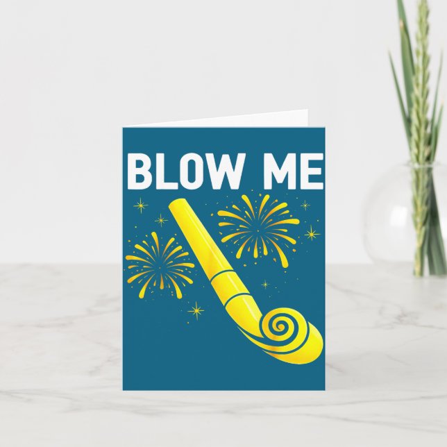 Blow Me Fireworks Countdown Happy New Year 2026 Co Kort (Framsida)