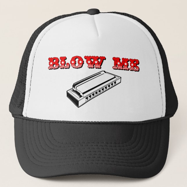 Blow Me = munorgan eller Harmonica Keps (Framsida)