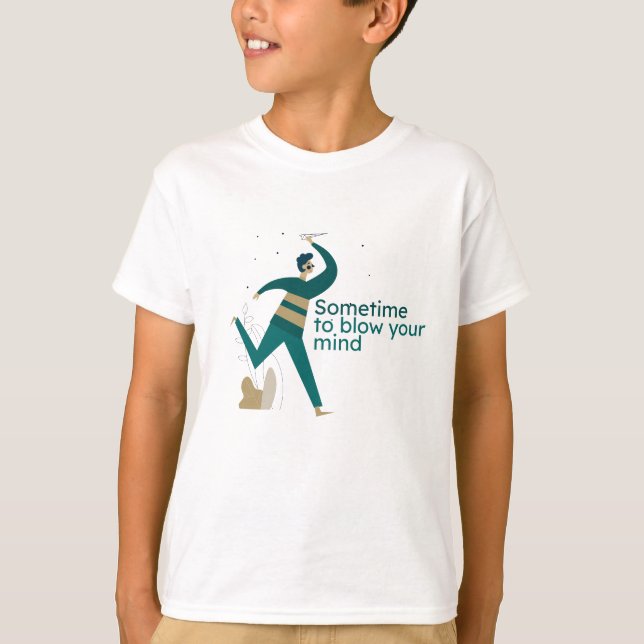Blow your Mind Boy Jumping T Shirt (Framsida)