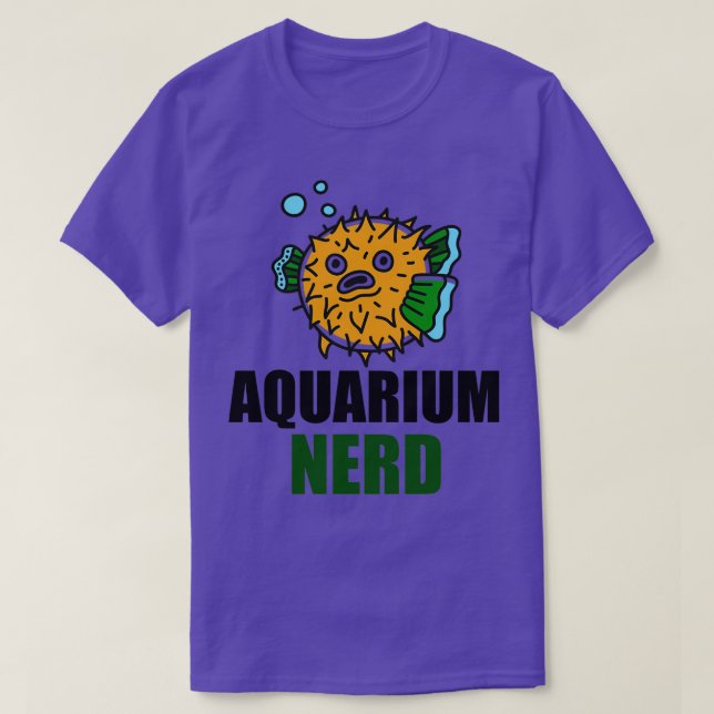 Blowfish Akvaristics Humor Aquarium Nerd T Shirt (Design framsida)