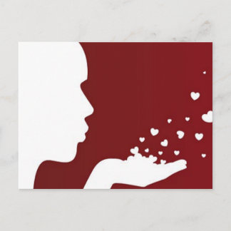Blowing Kisses Vykort