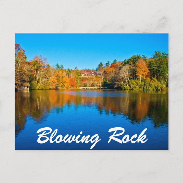 blowing rock nc vykort (Framsida)