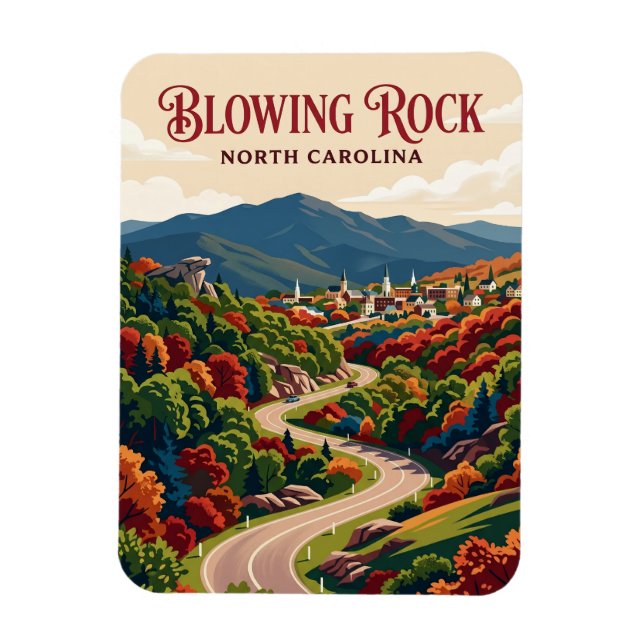 Blowing Rock USA Magnet (Vertikal)