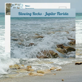 Blowing Rocks Jupiter Florida Vykort