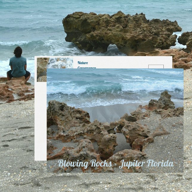 Blowing Sten Jupiter Florida Photographic Vykort (Skapare uppladdad)