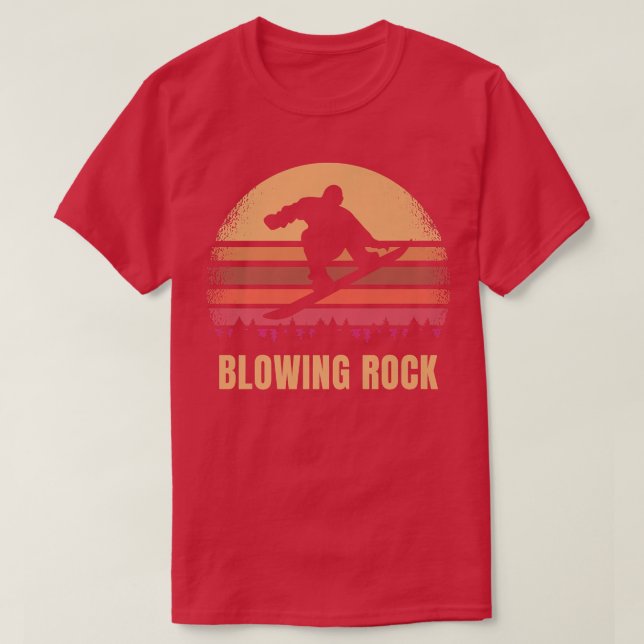 Blowing Sten North Carolina Snowboarding NC Outdoo T Shirt (Design framsida)