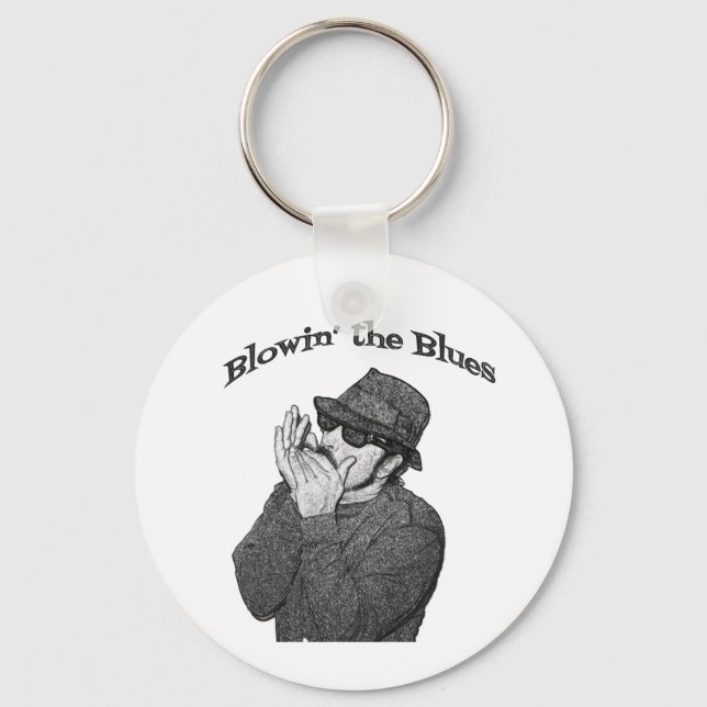 Blowin's Blues Keychain Nyckelring (Framsida)
