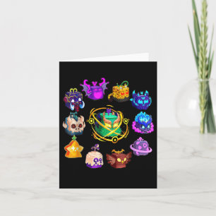 Blox Fruit Round of Mythicales for Birthday Kort