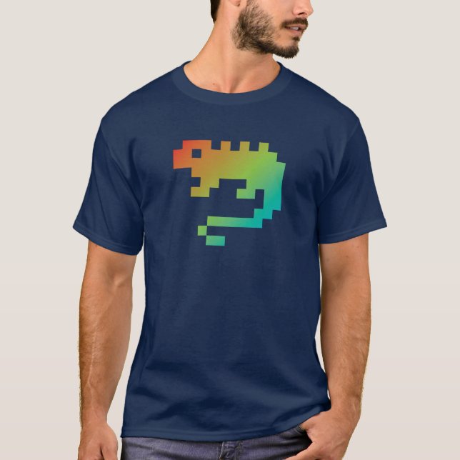 Bloxels Chameleon T Shirt (Framsida)