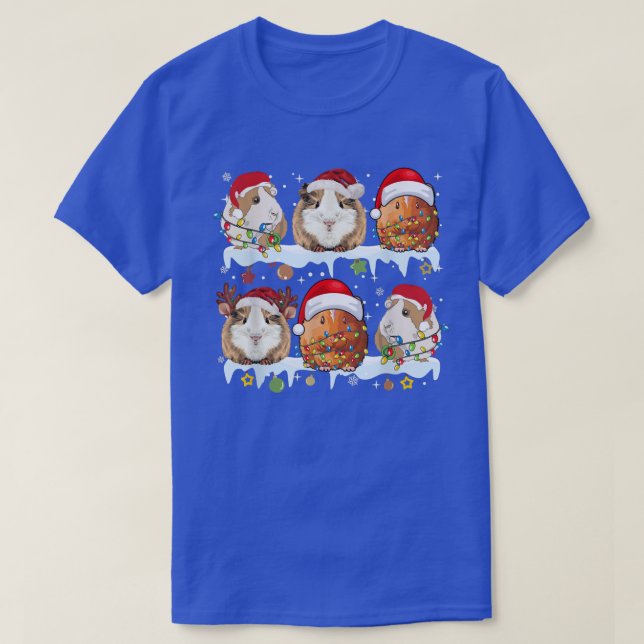BLr1 Santa Guinea God jul Guine, Underbar jul T Shirt (Design framsida)
