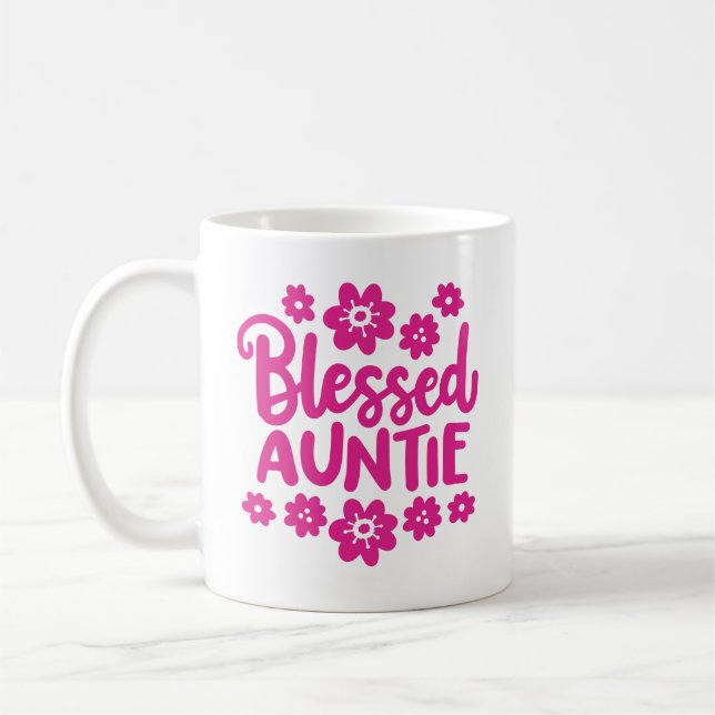 "Blsed Auntie" Kaffemugg (Vänster)