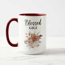 Blsed Gigi | Psalm 127:3 | Fall Blommigt Mugg