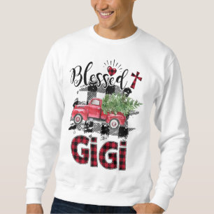 Blsed Gigi Red-plaid-jul Lång Ärmad Tröja