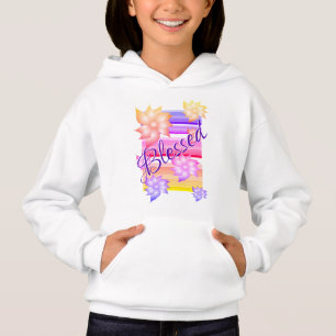 Blsed Girls White Hoodie T Shirt