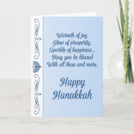 Blsed Hanukkah Helgkort